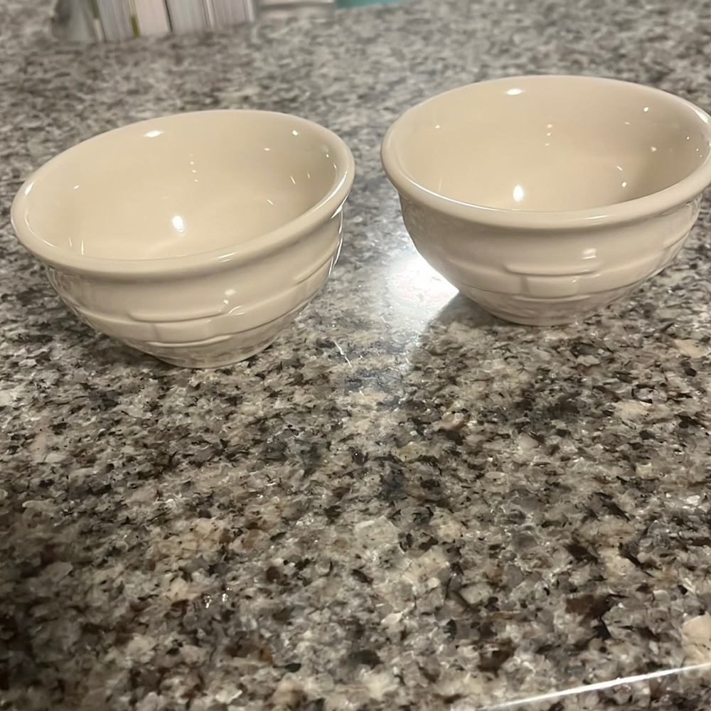Longaberger Woven Traditions Set of 2 Mini Bowls
